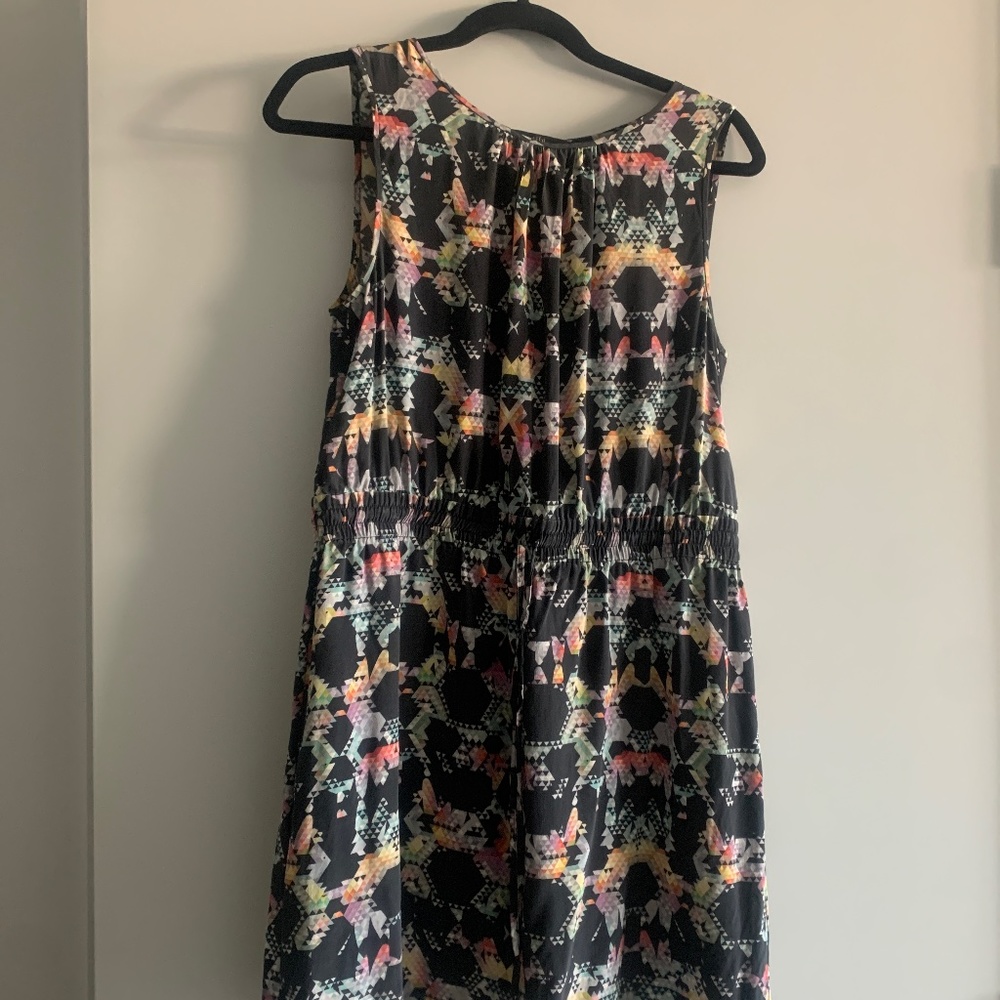 Tibi geometric silk dress